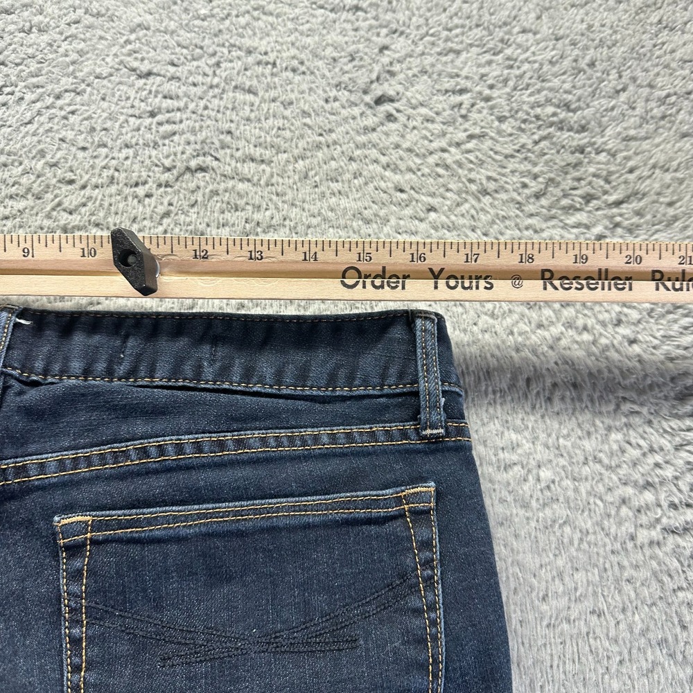 Gap Jeans Womens 10 Blue Cotton Denim Skinny Workwear Faded Dark Wash Stretch - Picture 7 of 10
